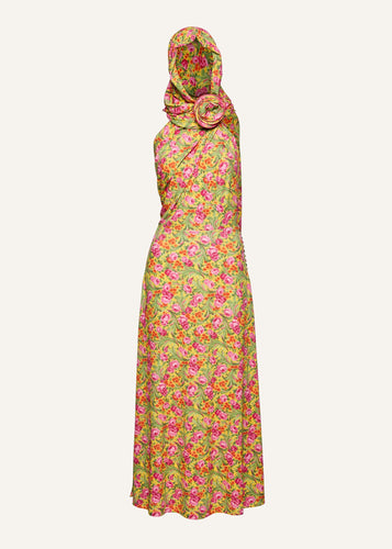 PF23 DRESS 19 YELLOW PRINT
