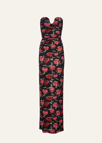 PF23 DRESS 23 BLACK PRINT