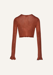 PF23 KNITWEAR 06 TOP BROWN