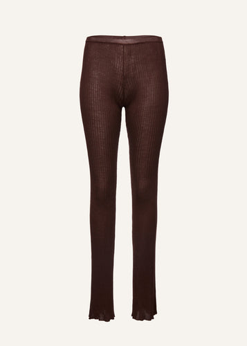 PF23 KNITWEAR 11 LEGGINS BROWN