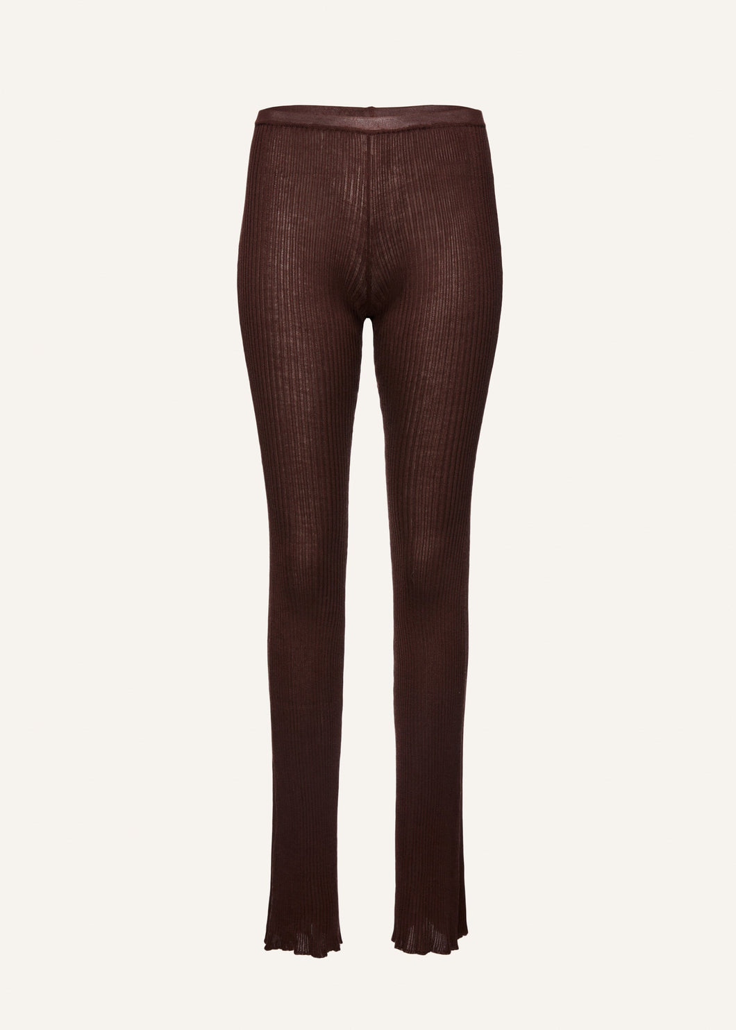 PF23 KNITWEAR 11 LEGGINS BROWN