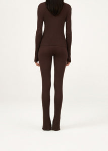 PF23 KNITWEAR 11 LEGGINS BROWN