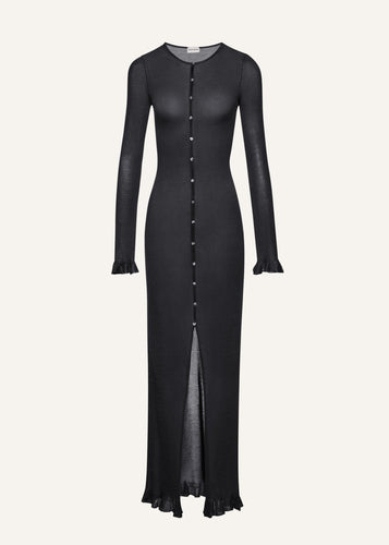 PF23 KNITWEAR 12 DRESS DARK GREY
