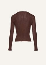 Load image into Gallery viewer, PF23 KNITWEAR 13 TOP BROWN
