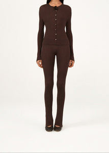 PF23 KNITWEAR 13 TOP BROWN