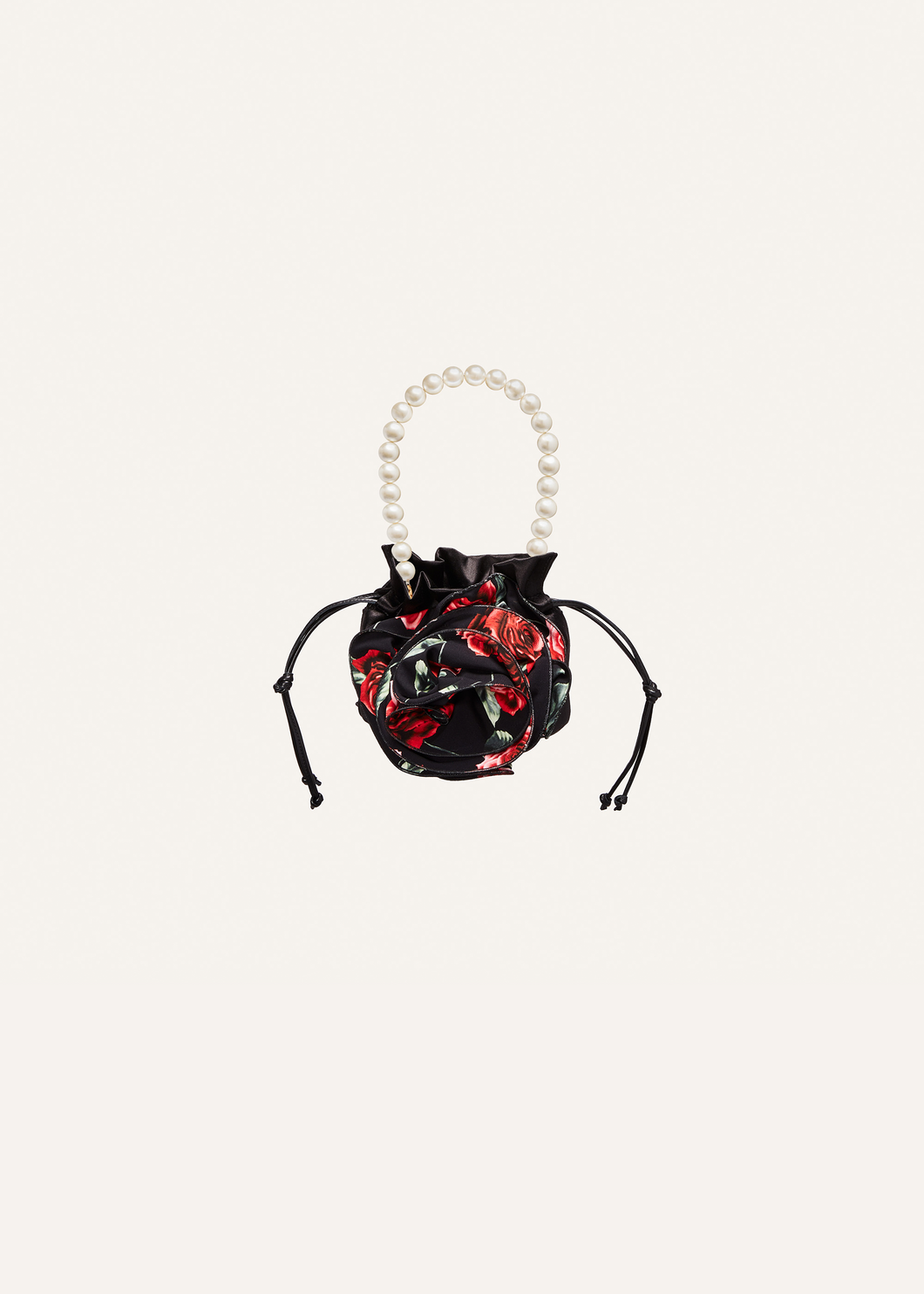 Pearl Magda bag in black floral print