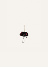 Load image into Gallery viewer, Micro pearl Magda bag in black floral print
