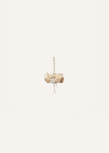 Micro pearl Magda bag in cream satin