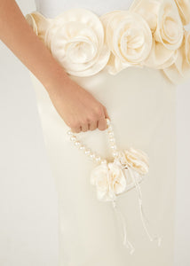 PF23 MICRO MAGDA BAG CREAM SATIN PEARL