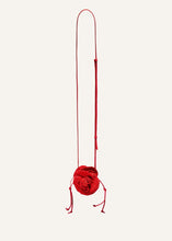 Load image into Gallery viewer, Micro pearl Magda bag in red crochet

