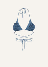 Load image into Gallery viewer, PF23 SWIM BRA 02 DENIM PRINT
