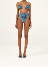 Load image into Gallery viewer, PF23 SWIM BRA 02 DENIM PRINT
