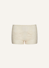 Load image into Gallery viewer, PF24 CROCHET 01 SHORTS CREAM
