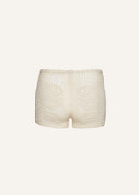 Load image into Gallery viewer, PF24 CROCHET 01 SHORTS CREAM
