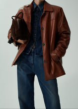 Load image into Gallery viewer, Loose leg denim pants in vintage blue

