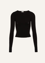 Load image into Gallery viewer, PF24 KNITWEAR 07 TOP BLACK
