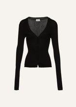 Load image into Gallery viewer, PF24 KNITWEAR 08 CARDIGAN BLACK

