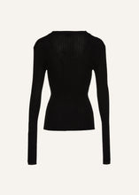 Load image into Gallery viewer, PF24 KNITWEAR 08 CARDIGAN BLACK
