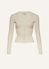 Load image into Gallery viewer, PF24 KNITWEAR 08 CARDIGAN CREAM
