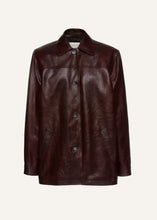 Load image into Gallery viewer, PF24 LEATHER 06 JACKET BORDEAUX
