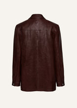 Load image into Gallery viewer, PF24 LEATHER 06 JACKET BORDEAUX
