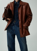 Load image into Gallery viewer, PF24 LEATHER 06 JACKET CAMEL
