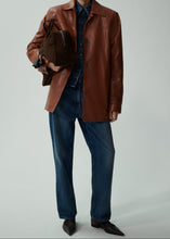 Load image into Gallery viewer, PF24 LEATHER 06 JACKET CAMEL
