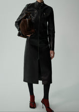 Load image into Gallery viewer, PF24 LEATHER 09 COAT BLACK
