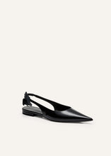 Load image into Gallery viewer, PF24 SLINGBACK FLATS PATENT LEATHER BLACK
