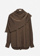 Load image into Gallery viewer, Classic oversized shirt in dark grey
