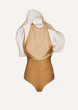 Load image into Gallery viewer, Silk organza bodysuit in beige
