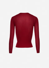 Load image into Gallery viewer, Knitwear henley top in bordeaux
