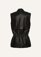 Load image into Gallery viewer, PF25 LEATHER 13 VEST BLACK

