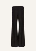 Load image into Gallery viewer, Front-pleat classic trousers in black
