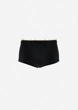 Load image into Gallery viewer, Lace-detail underwear shorts in black
