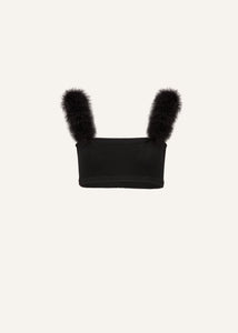 RE22 KNITWEAR 08 TOP BRA BLACK
