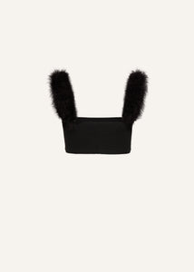 RE22 KNITWEAR 08 TOP BRA BLACK