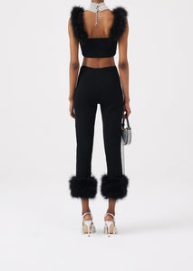 RE22 KNITWEAR 08 TOP BRA BLACK