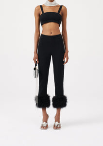 RE22 KNITWEAR 08 TOP BRA BLACK