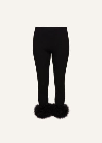 RE22 KNITWEAR 15 PANTS BLACK