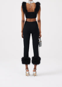 RE22 KNITWEAR 15 PANTS BLACK