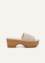 Load image into Gallery viewer, RE22 OPEN TOE CLOG IVORY CROCHET
