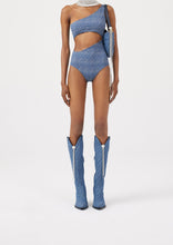 Load image into Gallery viewer, RE22 SWIMSUIT 02 DENIM LOGO
