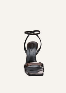RE22 WEDGE SANDALS GUN METAL