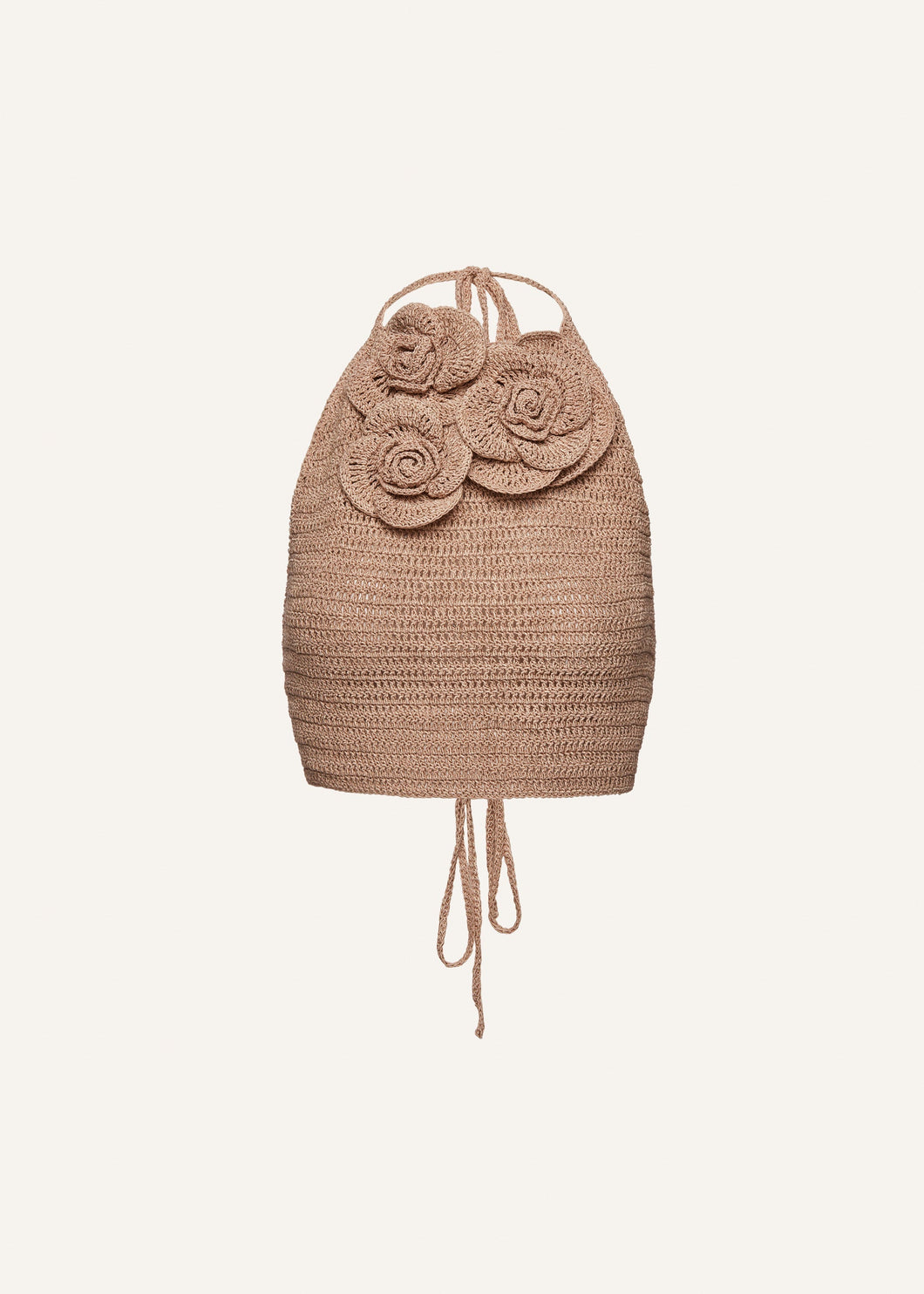 RE23 CROCHET 03 TOP BEIGE