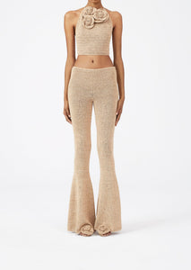 RE23 CROCHET 05 PANTS BEIGE