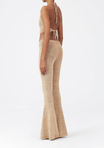 RE23 CROCHET 05 PANTS BEIGE