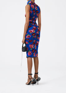 RE23 DRESS 02 BLUE PRINT