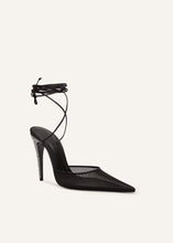 Load image into Gallery viewer, RE23 HEEL STRASS WRAP AROUND BLACK
