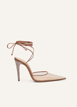Load image into Gallery viewer, RE23 HEEL STRASS WRAP AROUND NUDE
